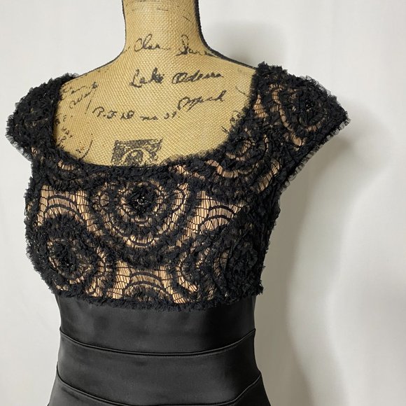 Tadashi Black Lace Sheath Dress - Picture 2 of 10